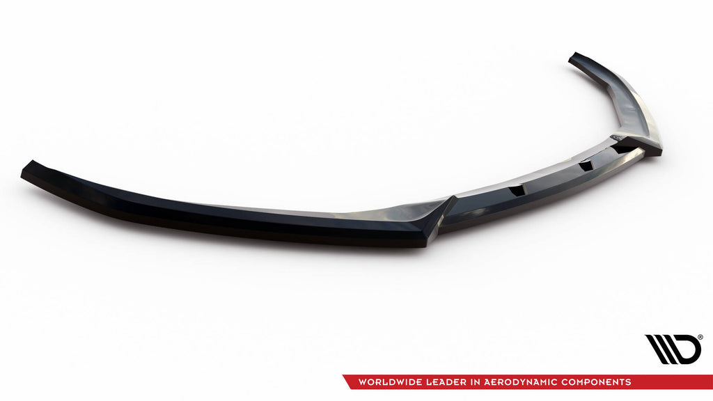 Maxton Design Street+ Spoilerlippe Front Ansatz V.2 passend für Jaguar XE R-Sport X760 schwarz Hochglanz