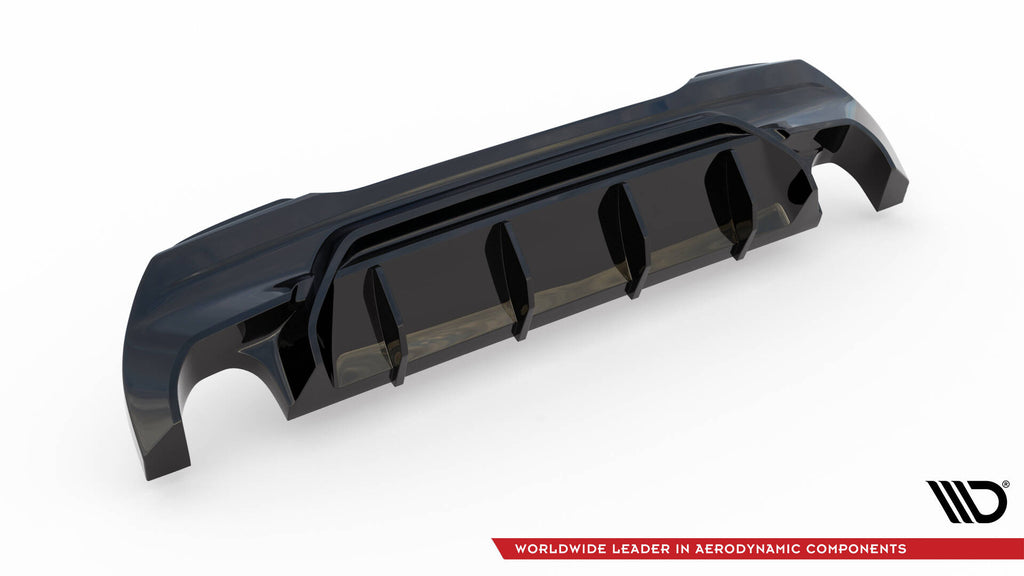 Maxton Design Diffusor Heck Ansatz V.1 passend für BMW 1er M-Paket/ M135i / 128ti F40 schwarz Hochglanz