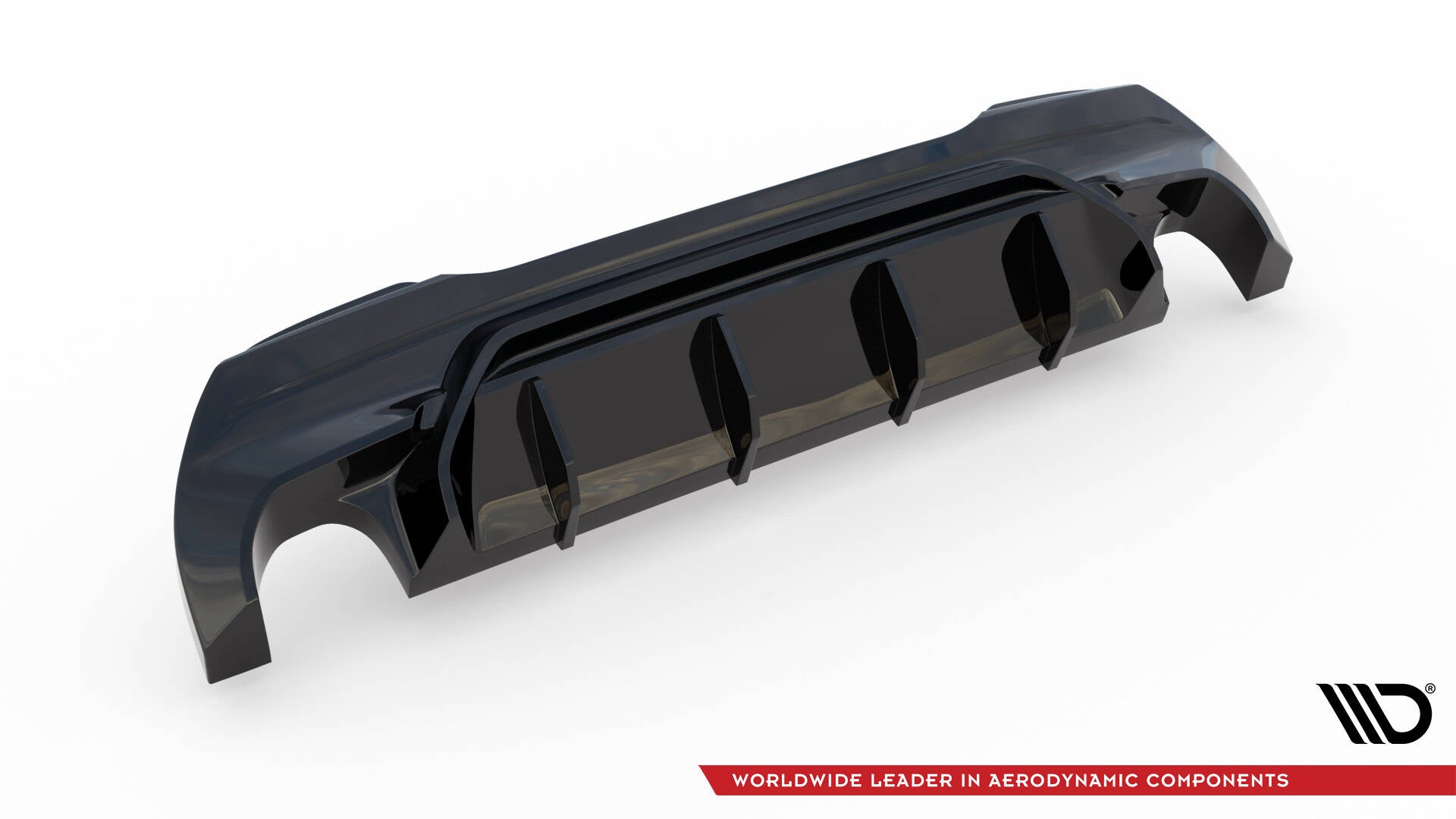 Maxton Design Diffusor Heck Ansatz V.1 passend für BMW 1er M-Paket/ M135i / 128ti F40 schwarz Hochglanz