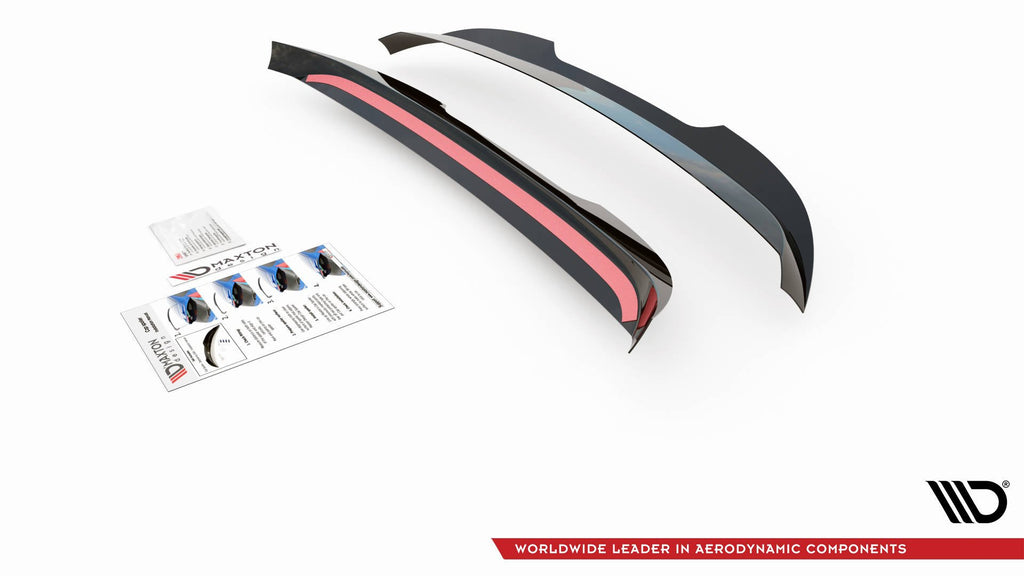 Maxton Design Spoiler CAP passend für VW Caddy Mk. 4 schwarz Hochglanz