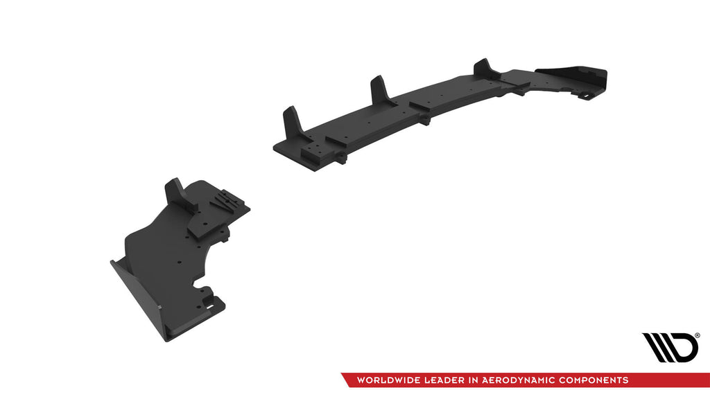 Maxton Design Street Pro Diffusor Heck Ansatz + Flaps passend für Ford Fiesta Mk8 ST schwarz Hochglanz