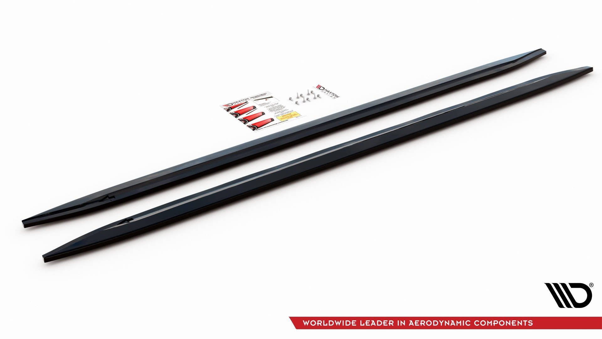 Maxton Design Street+ Seitenschweller Leisten V.2 passend für BMW M4 G82 / G82 Facelift schwarz Hochglanz