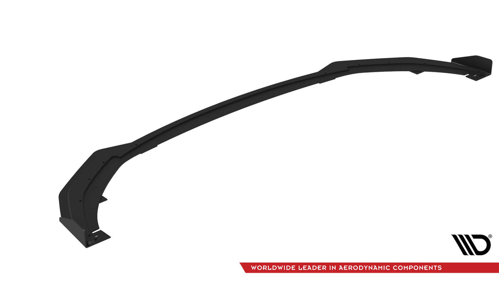 Maxton Design Street Pro Street+ Spoilerlippe Front Ansatz + Flaps passend für Kia Stinger GT / GT-Line / Standard Mk1 schwarz Hochglanz