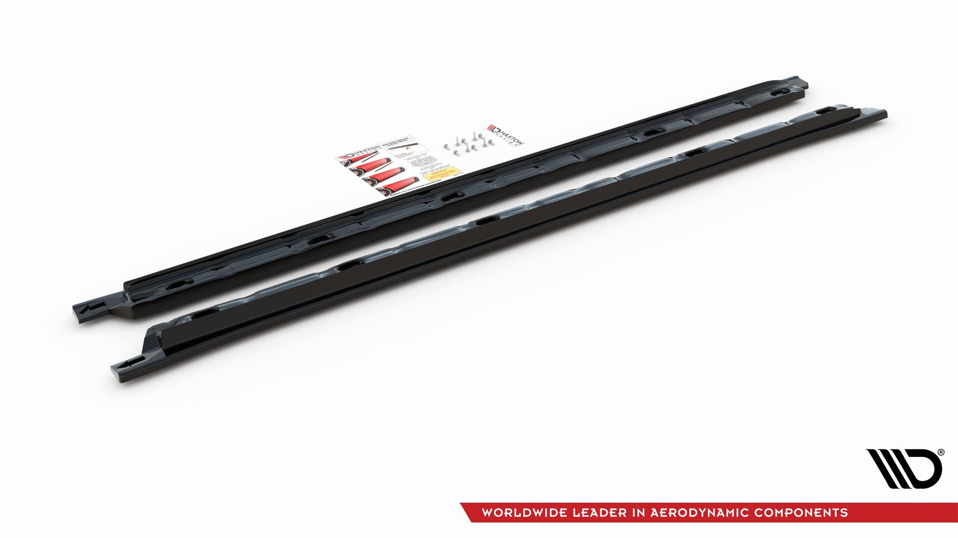 Maxton Design Street+ Seitenschweller Leisten passend für VW Tiguan Mk2 schwarz Hochglanz