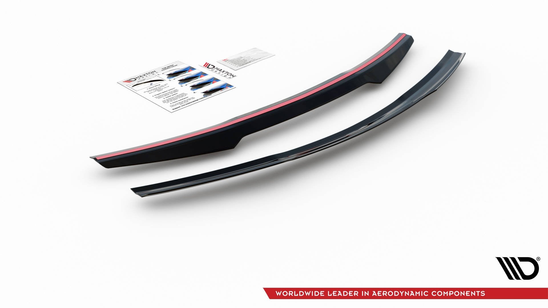 Maxton Design Spoiler CAP passend für Mercedes-AMG A 45 S W177 schwarz Hochglanz