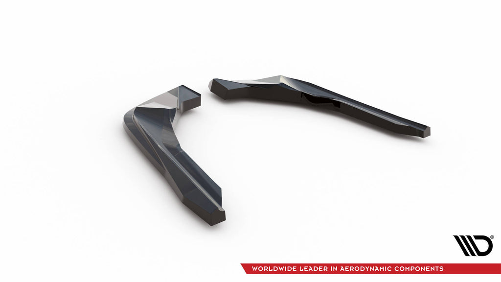 Maxton Design Heck Ansatz Flaps Diffusor V.1 passend für BMW M2 G87 schwarz Hochglanz