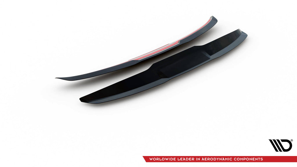 Maxton Design Spoiler CAP passend für SEAT IBIZA 4 SPORTCOUPE (vor Facelift) schwarz Hochglanz