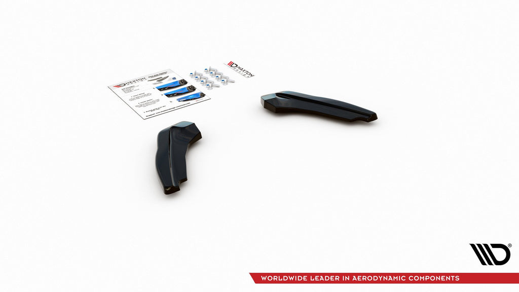 Maxton Design Heck Ansatz Flaps Diffusor V.1 für Ford Focus ST Mk4 Carbon Look