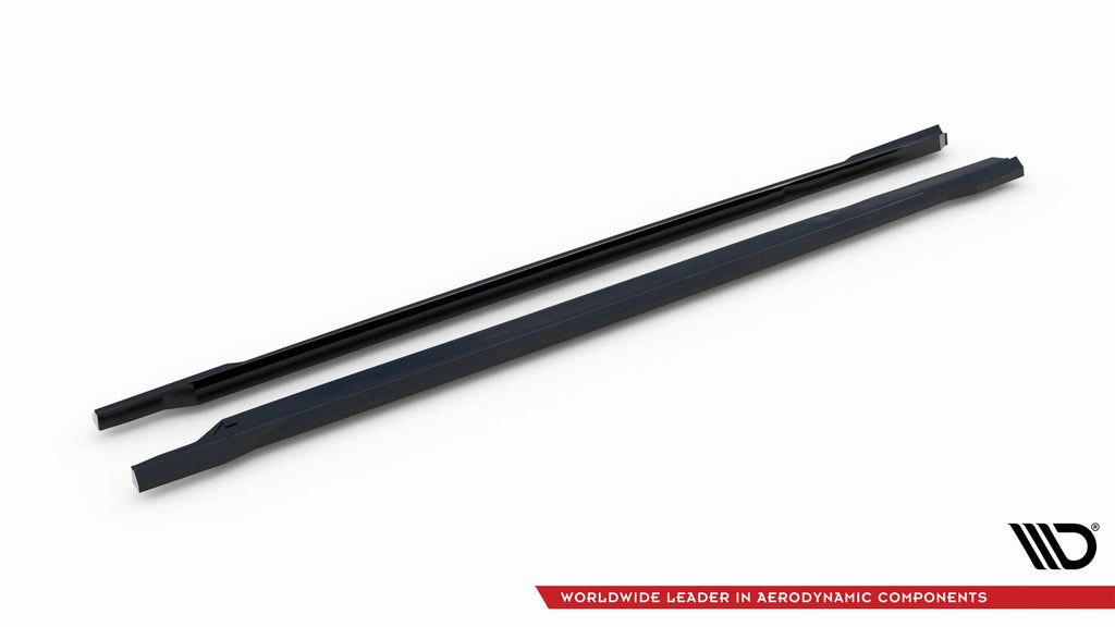 Maxton Design Street+ Seitenschweller Leisten passend für Skoda Fabia Mk4 schwarz Hochglanz