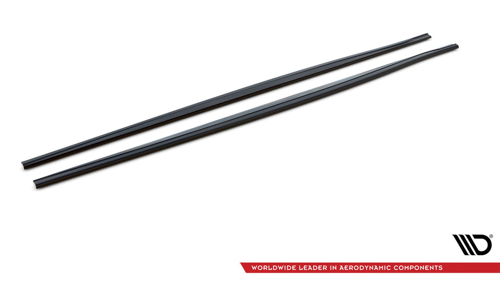 Maxton Design Street+ Seitenschweller Leisten passend für V.1 passend für BMW 1er F20 M135i / M140i / M-Paket schwarz Hochglanz