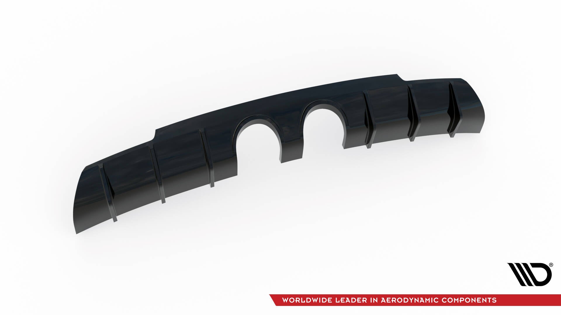 Maxton Design Diffusor Heck Ansatz V.3 passend für VW Scirocco R Mk3 schwarz Hochglanz