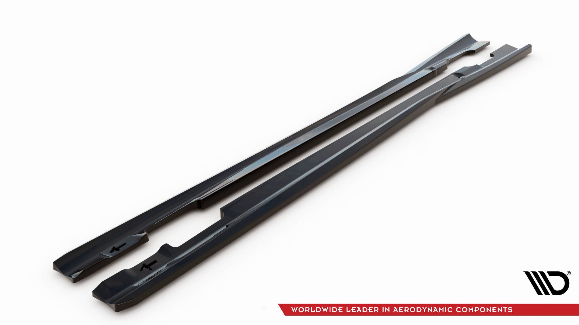 Maxton Design Street+ Seitenschweller Leisten passend für Mercedes-Benz C Coupe / Limousine / Kombi AMG-Line C204 / W204 Facelift / S204 Facelift schwarz Hochglanz