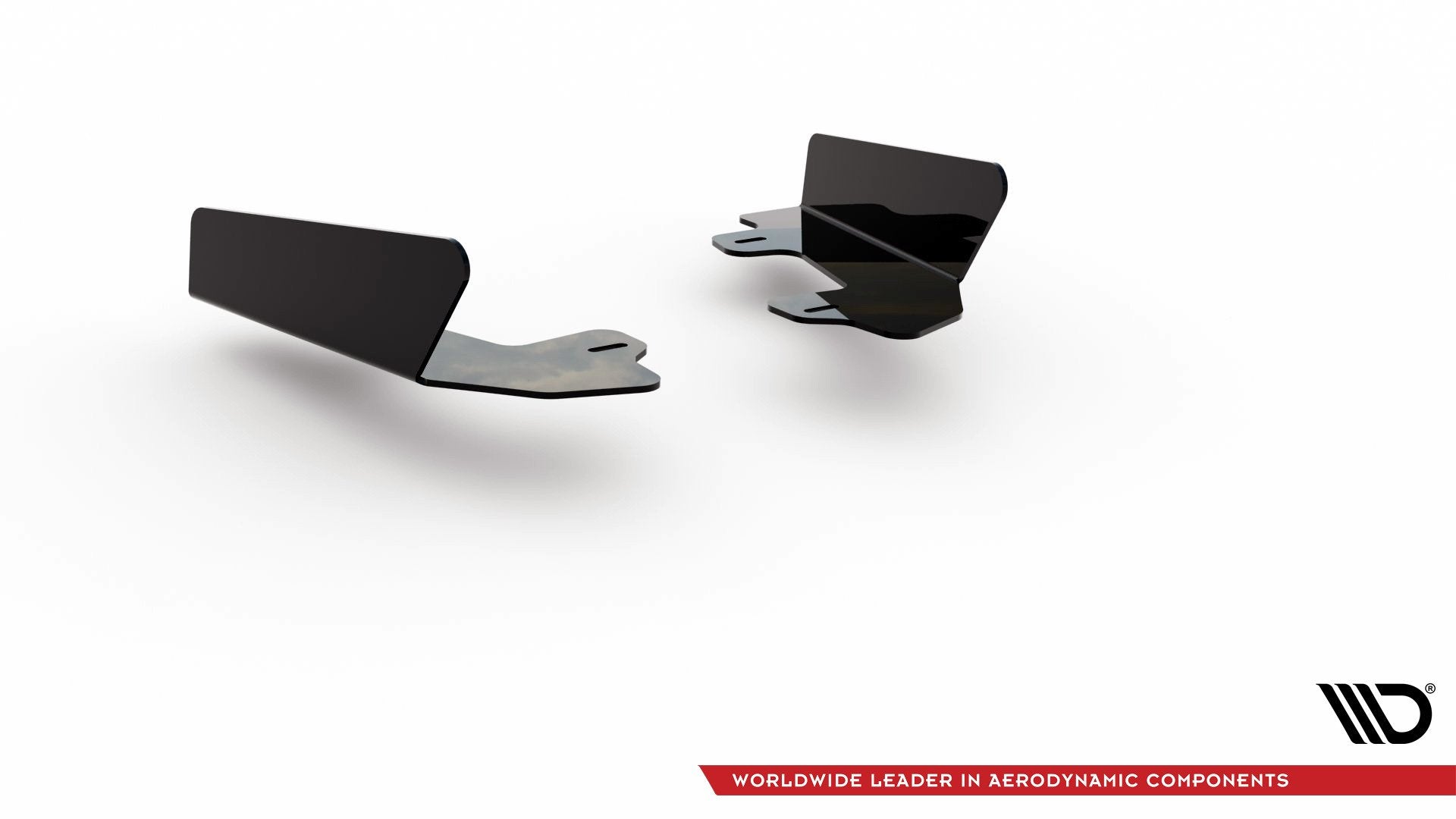 Maxton Design Hintere Seiten Flaps passend für Audi RS3 8V Sportback schwarz Hochglanz