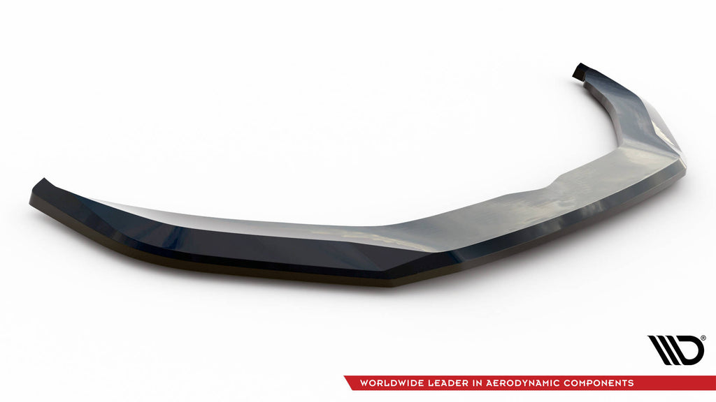 Maxton Design Street+ Spoilerlippe Front Ansatz V.1 passend für Porsche Panamera E-Hybrid 971 Facelift schwarz Hochglanz