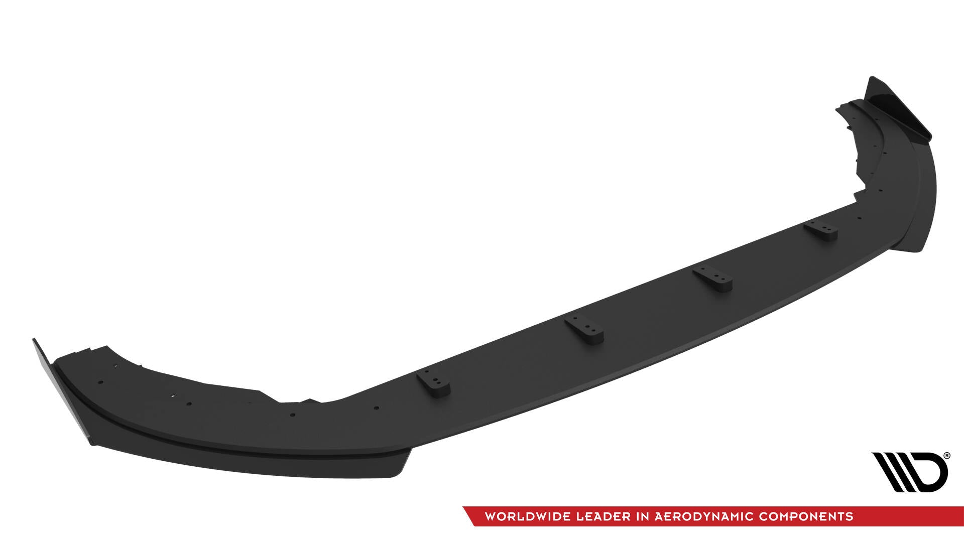 Maxton Design Street Pro Street+ Spoilerlippe Front Ansatz passend für + Flaps passend für VW Golf GTI / GTE / R-Line Mk8 Facelift schwarz Hochglanz