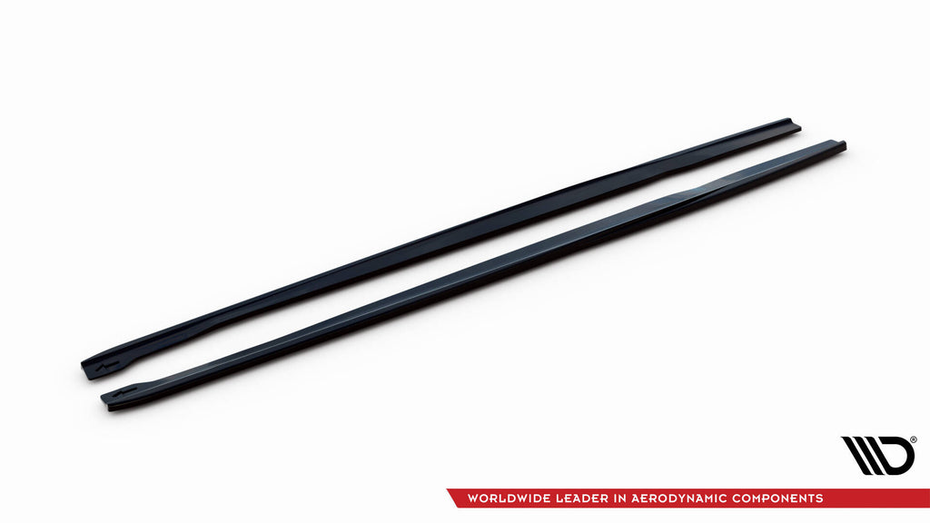 Maxton Design Street+ Seitenschweller Leisten V.2 passend für Audi RS7 C7 schwarz Hochglanz