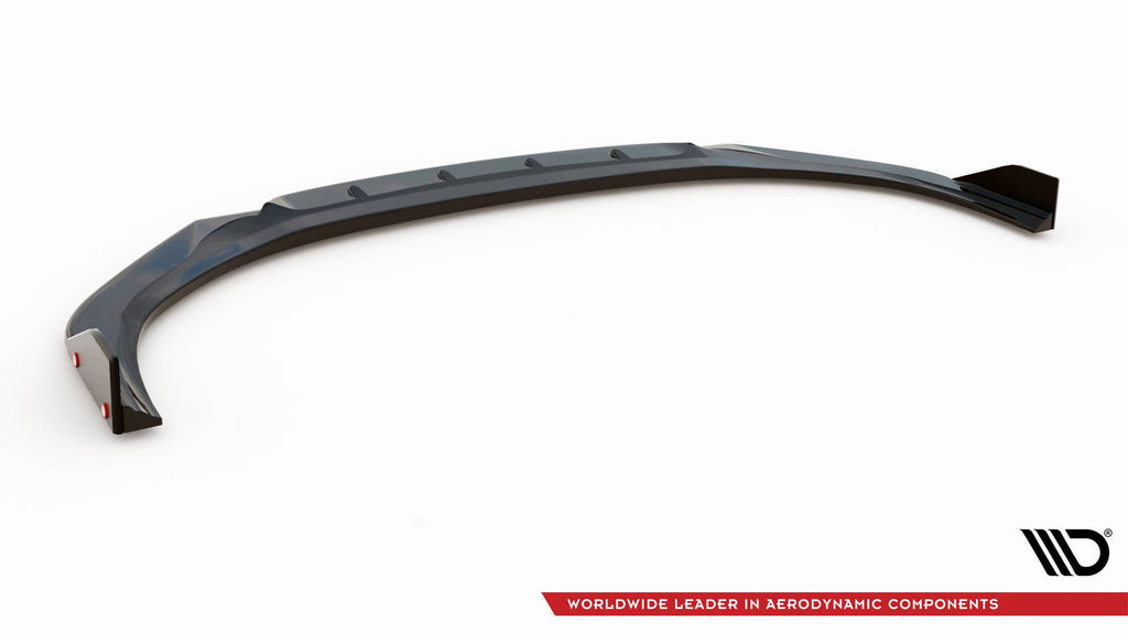 Maxton Design Street+ Spoilerlippe Front Ansatz V.6 + Flaps passend für Hyundai I30 N Mk3 Hatchback/Fastback