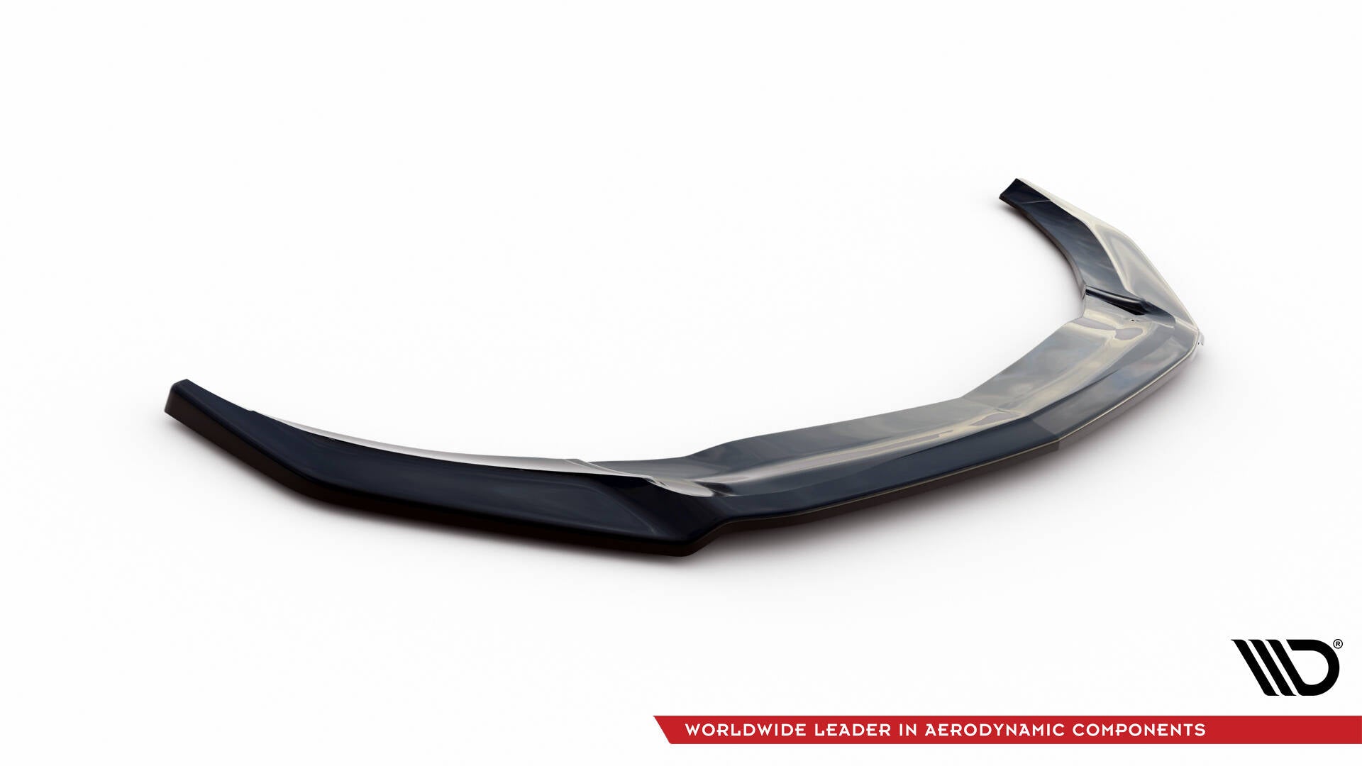 Maxton Design Street+ Spoilerlippe Front Ansatz V.2 passend für Mercedes-Benz A45 Aero W176 Facelift schwarz Hochglanz