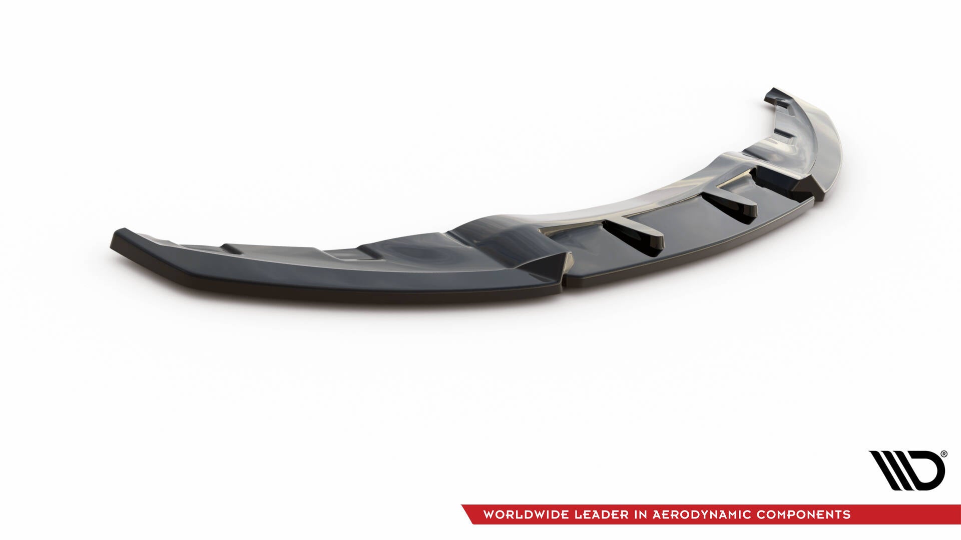 Maxton Design Street+ Spoilerlippe Front Ansatz V.3 passend für BMW 1er E81 Facelift schwarz Hochglanz