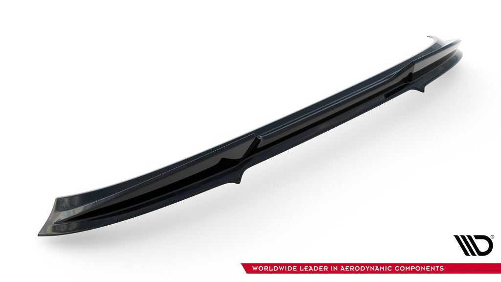 Maxton Design Niedriger Spoiler CAP 3D passend für VW Golf R Mk8 Facelift schwarz Hochglanz