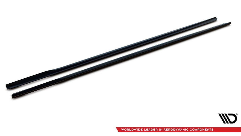 Maxton Design Street+ Seitenschweller Leisten V.2 passend für BMW 3er G20 / G21 M-Paket schwarz Hochglanz