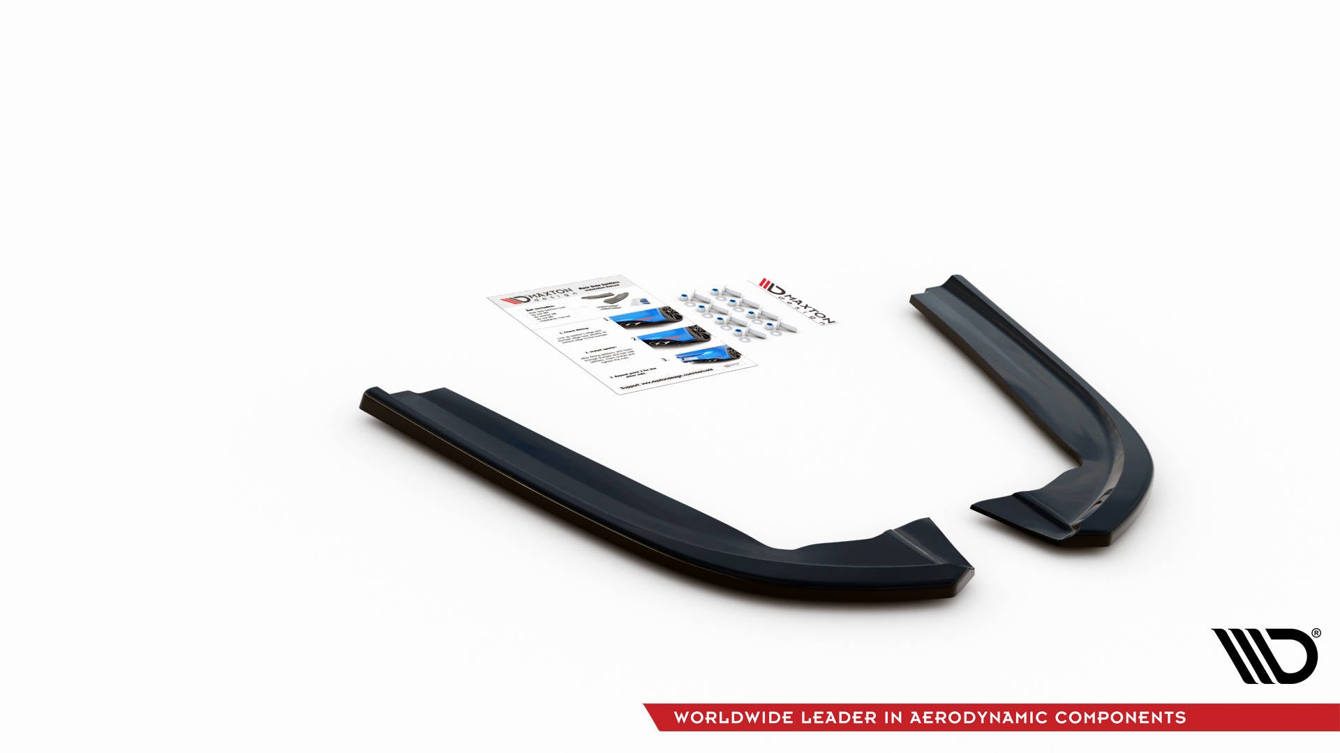 Maxton Design Heck Ansatz Flaps Diffusor V.1 passend für Ford Mondeo ST-Line Mk5 Facelift schwarz Hochglanz