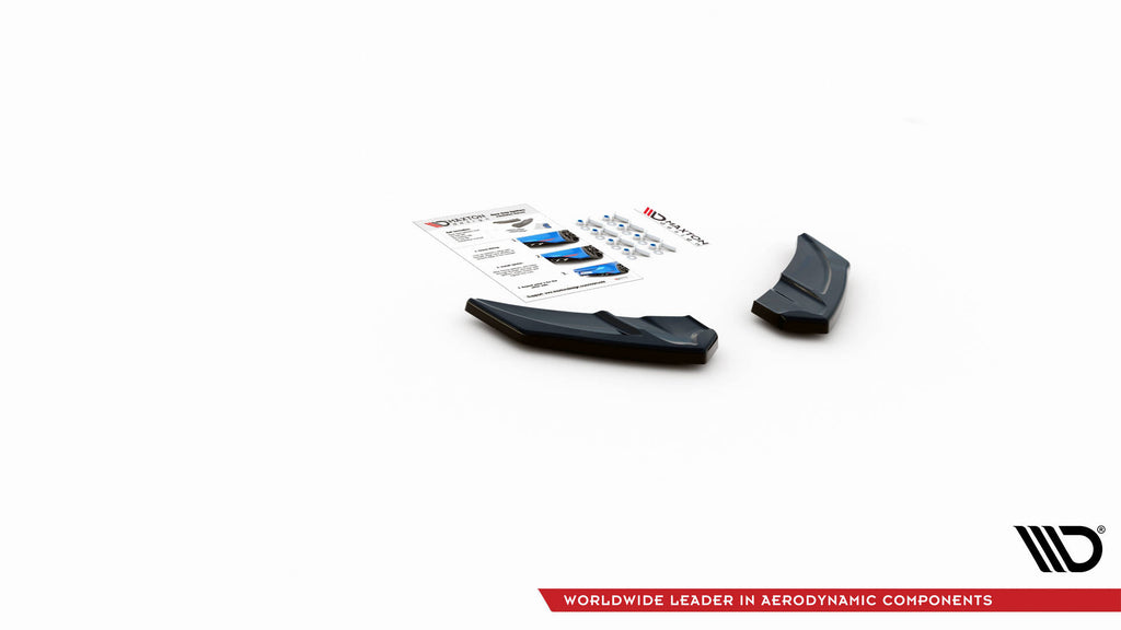 Maxton Design Heck Ansatz Flaps Diffusor V.3 passend für VW Golf R Mk7 schwarz Hochglanz