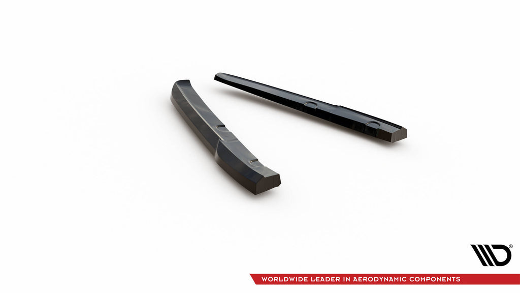 Maxton Design Heck Ansatz Flaps Diffusor passend für Porsche 911 992 GT3 schwarz Hochglanz