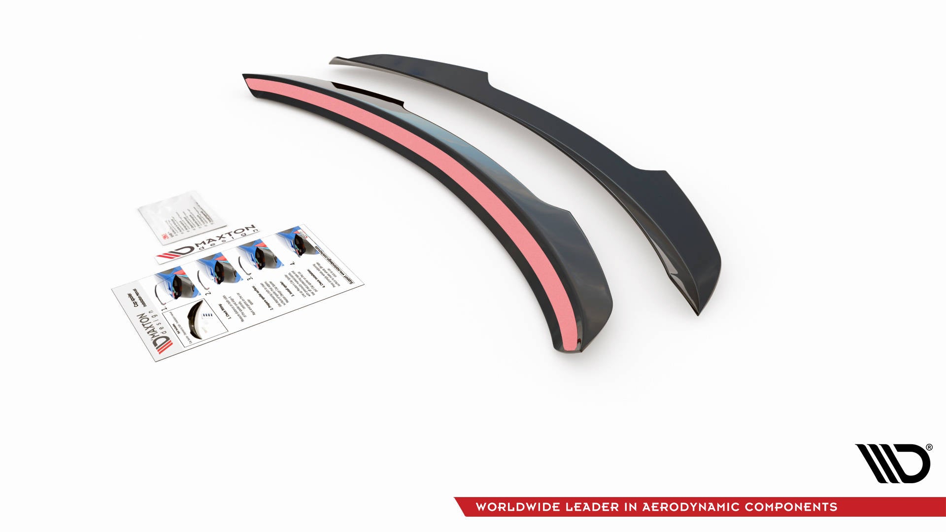 Maxton Design Spoiler CAP passend für Mercedes-Benz GLS AMG-Line X167 Facelift schwarz Hochglanz
