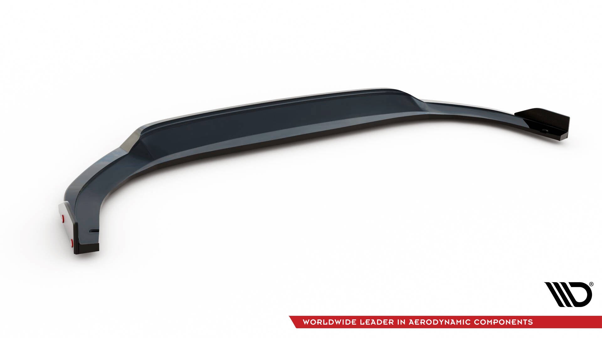 Maxton Design Street+ Spoilerlippe Front Ansatz V.3 + Flaps passend für VW Golf GTI / GTE / R-Line Mk8 Facelift
