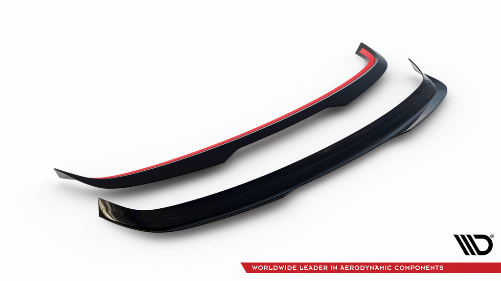 Maxton Design Spoiler CAP passend für VW Scirocco Mk3 Facelift schwarz Hochglanz