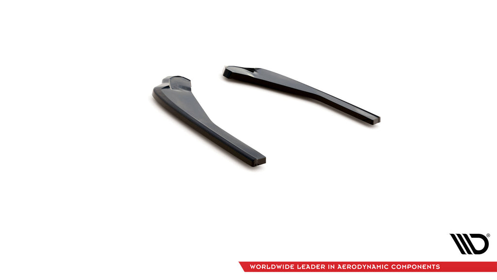 Maxton Design Heck Ansatz Flaps Diffusor passend für BMW X4 M-Paket G02 Facelift schwarz Hochglanz
