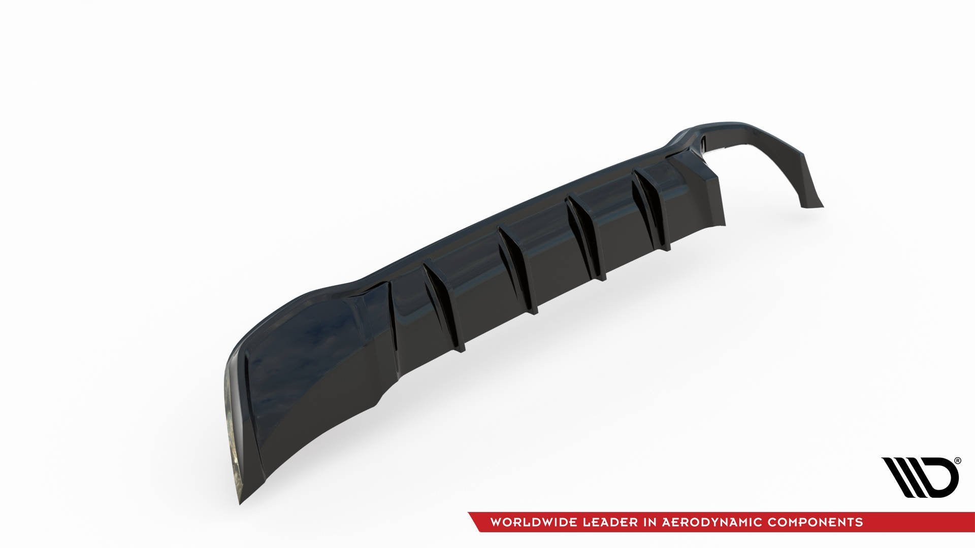 Maxton Design Diffusor Heck Ansatz passend für Ford Focus ST-Line Kombi Mk4 schwarz Hochglanz