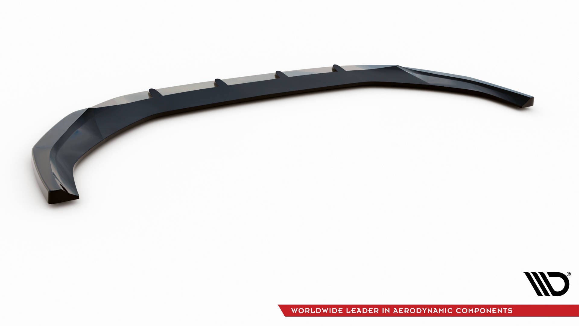 Maxton Design Street+ Spoilerlippe Front Ansatz V.2 passend für Audi A4 B9 Facelift schwarz Hochglanz