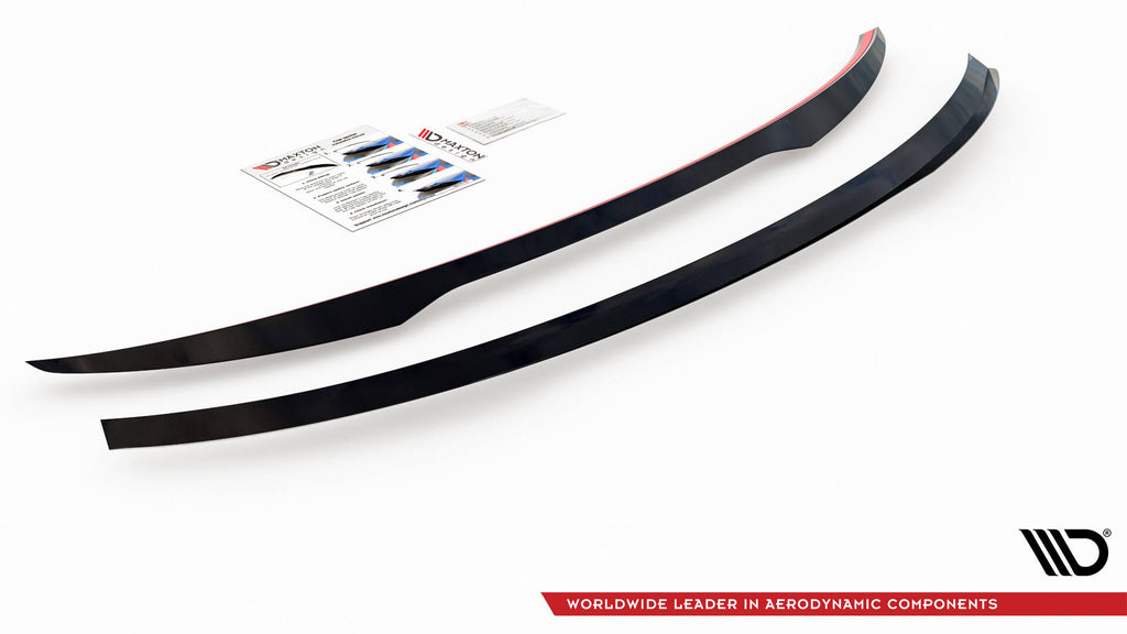 Maxton Design Spoiler CAP passend für Audi RSQ3 / Q3 S-Line / Q3 Sportback F3 schwarz Hochglanz