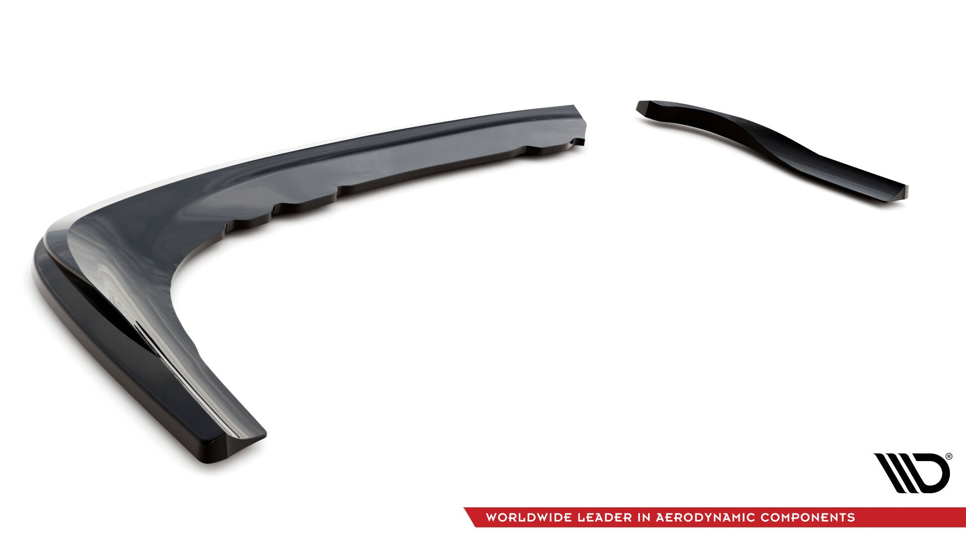 Maxton Design Heck Ansatz Flaps Diffusor passend für BMW 3er Coupe E46 schwarz Hochglanz