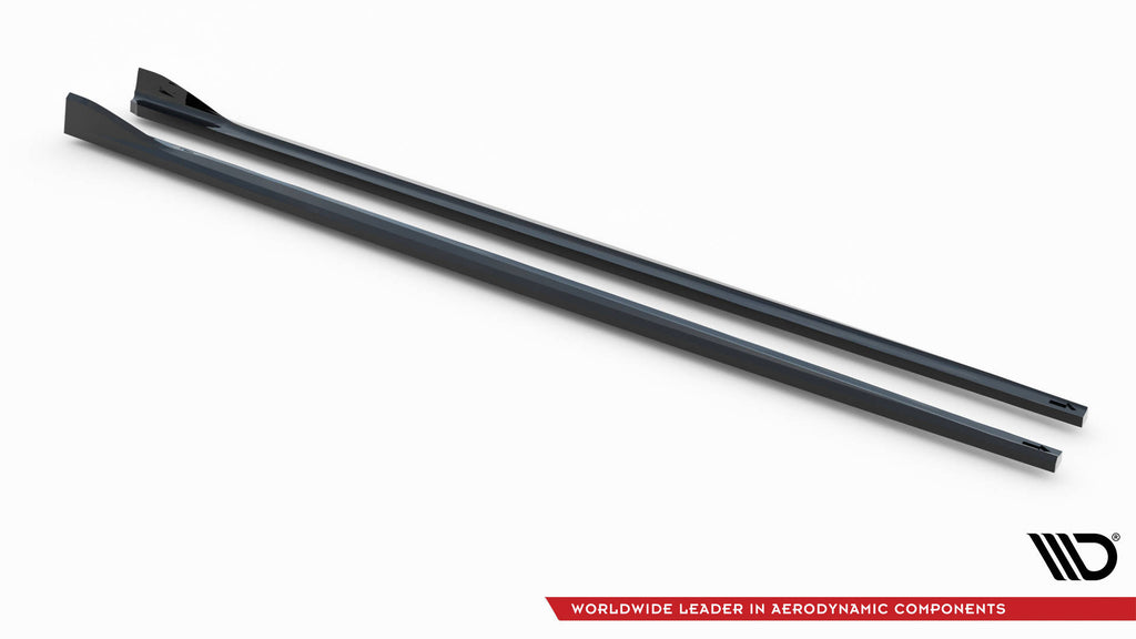 Maxton Design Street+ Seitenschweller Leisten V.2 passend für BMW 2 Coupe G42 schwarz Hochglanz