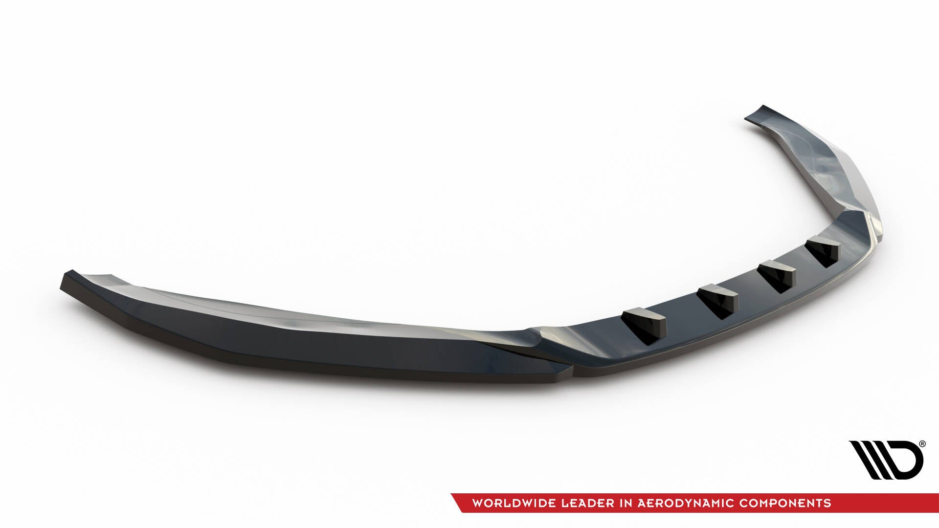 Maxton Design Street+ Spoilerlippe Front Ansatz V.2 passend für Audi TT S / TT S-Line 8S Facelift schwarz Hochglanz