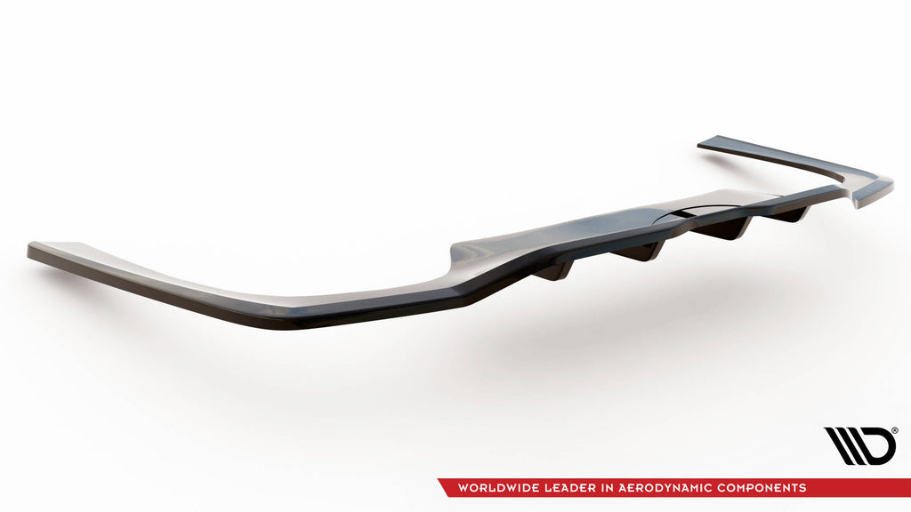 Maxton Design Street+ Mittlerer Diffusor RACE passend für Mercedes-Benz C AMG-Line W206 schwarz Hochglanz