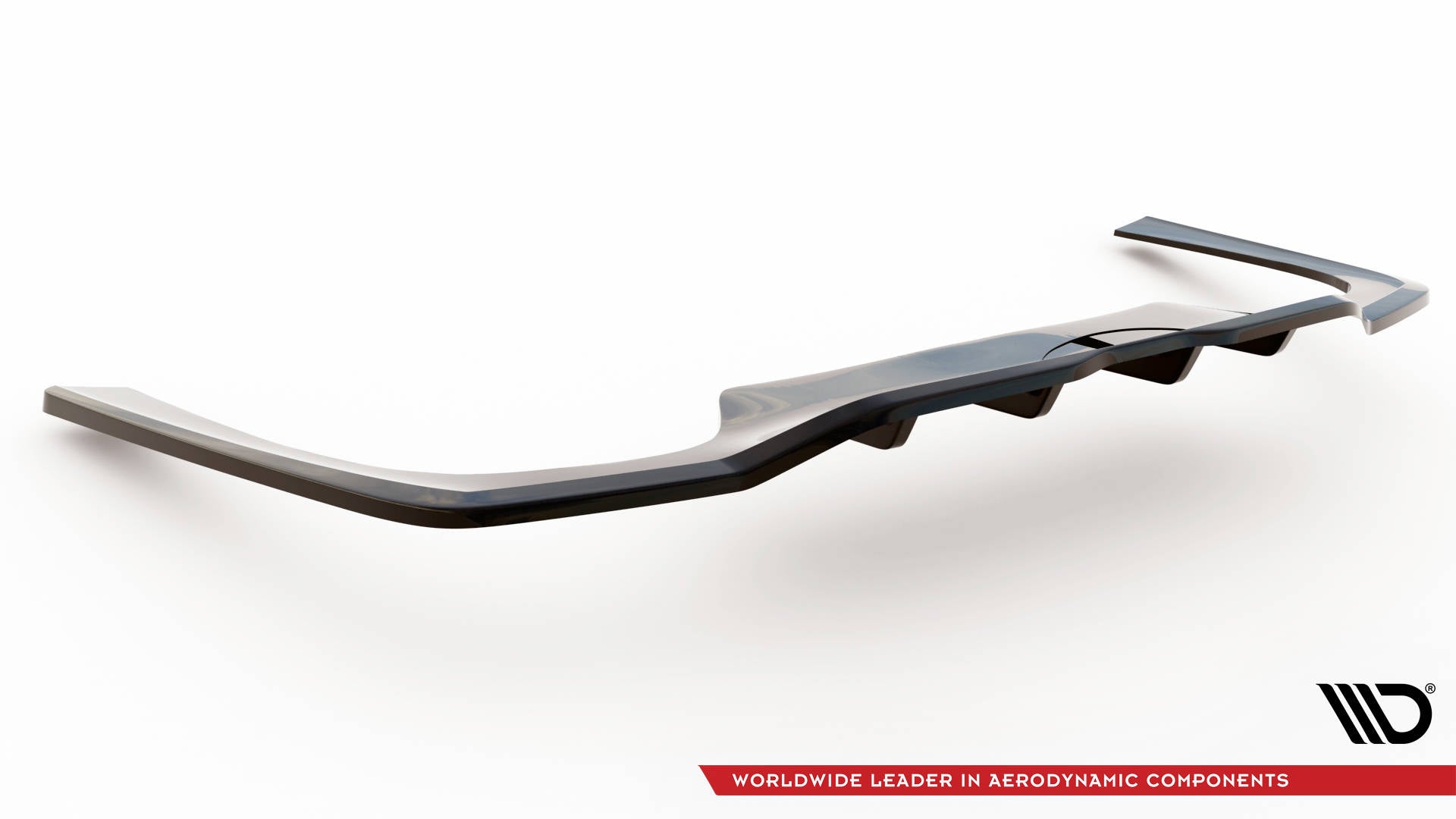 Maxton Design Street+ Mittlerer Diffusor RACE passend für Mercedes-Benz C AMG-Line W206 schwarz Hochglanz