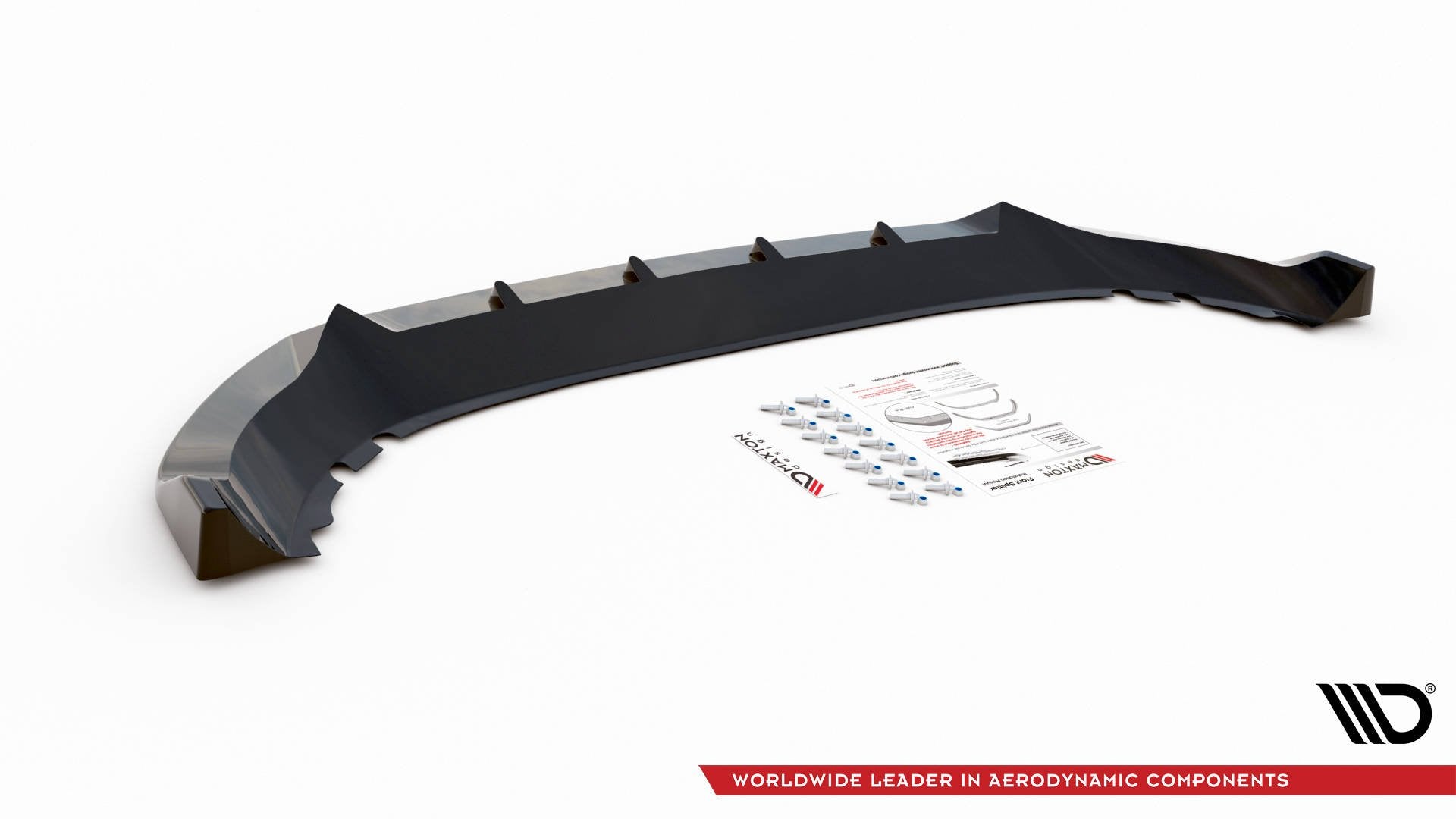 Maxton Design Street+ Spoilerlippe Front Ansatz V.1 passend für Cupra Ateca Mk1 schwarz Hochglanz