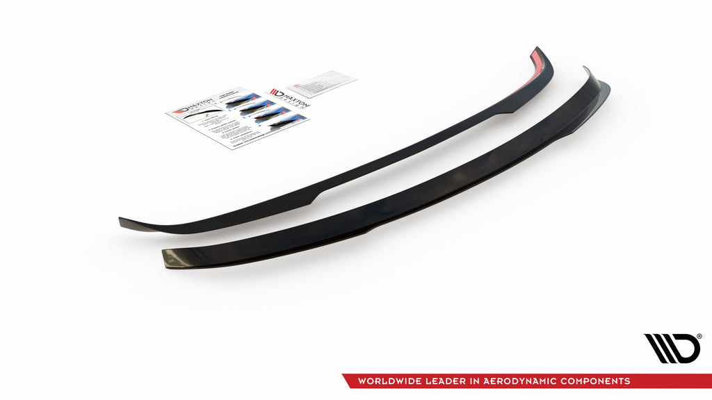 Maxton Design Spoiler CAP für Toyota Avensis Mk3 Facelift Wagon schwarz matt