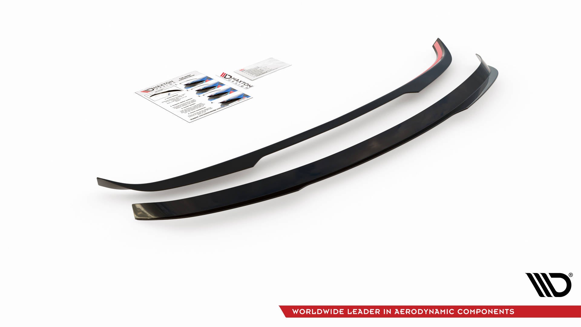Maxton Design Spoiler CAP passend für Toyota Avensis Mk3 Facelift Wagon schwarz Hochglanz