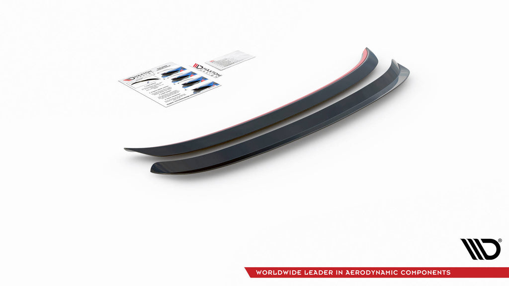 Maxton Design Spoiler CAP passend für Abarth 595 Mk1 Facelift schwarz Hochglanz