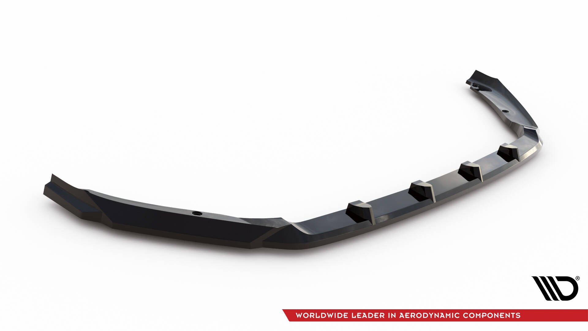 Maxton Design Street+ Spoilerlippe Front Ansatz passend für Skoda Fabia Mk4 schwarz Hochglanz