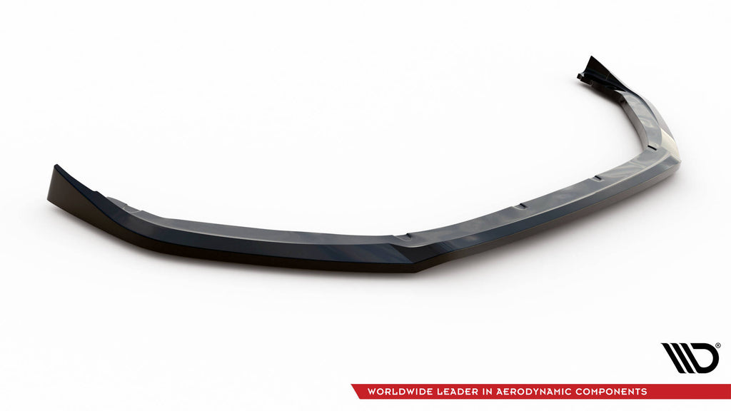 Maxton Design Street+ Spoilerlippe Front Ansatz V.2 passend für Peugeot 208 GT Mk2 schwarz Hochglanz