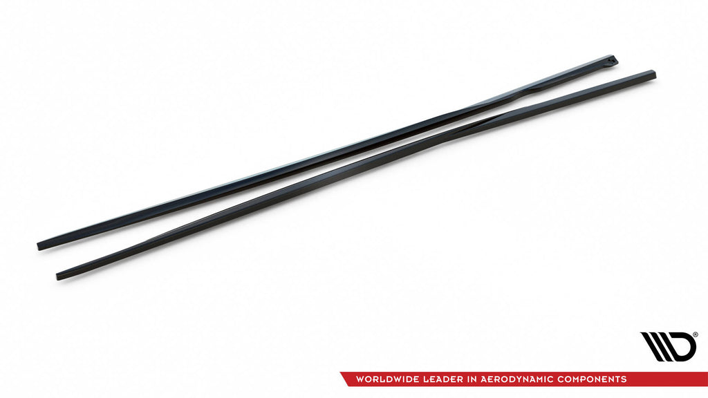 Maxton Design Street+ Seitenschweller Leisten passend für Mercedes-Benz CLK W209 schwarz Hochglanz