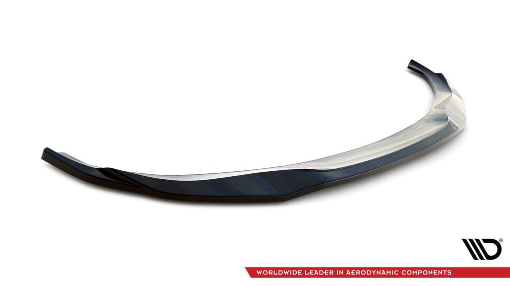 Maxton Design Street+ Spoilerlippe Front Ansatz V.1 passend für BMW 4er / i4 Gran Coupe M-Paket / M440i G26 schwarz Hochglanz