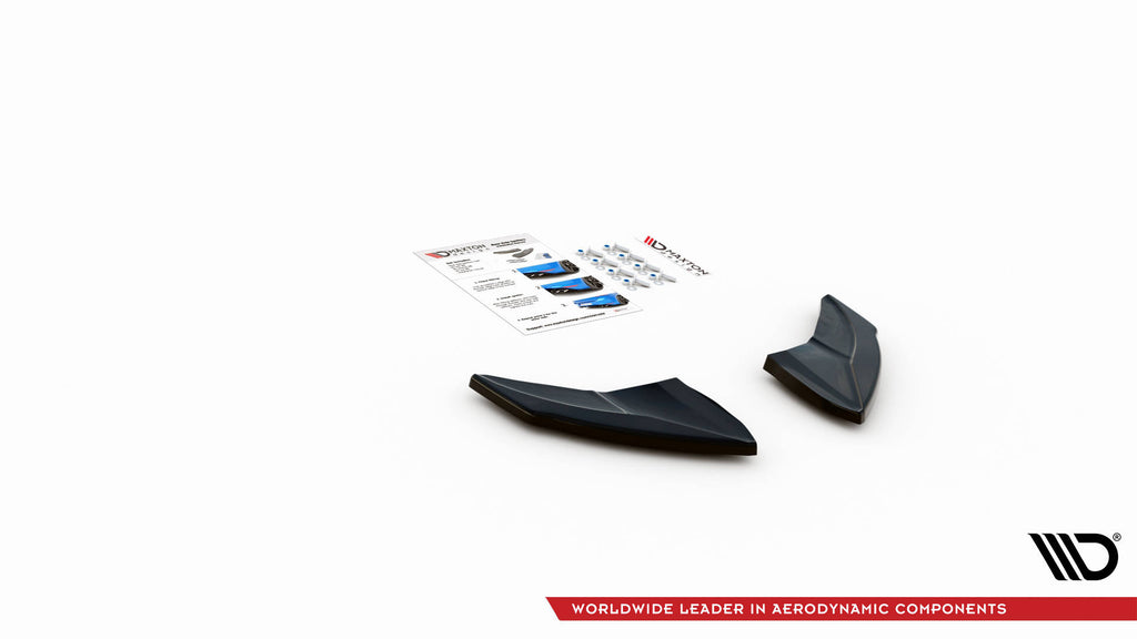 Maxton Design Heck Ansatz Flaps Diffusor V.4 passend für VW Golf R Mk7 schwarz Hochglanz