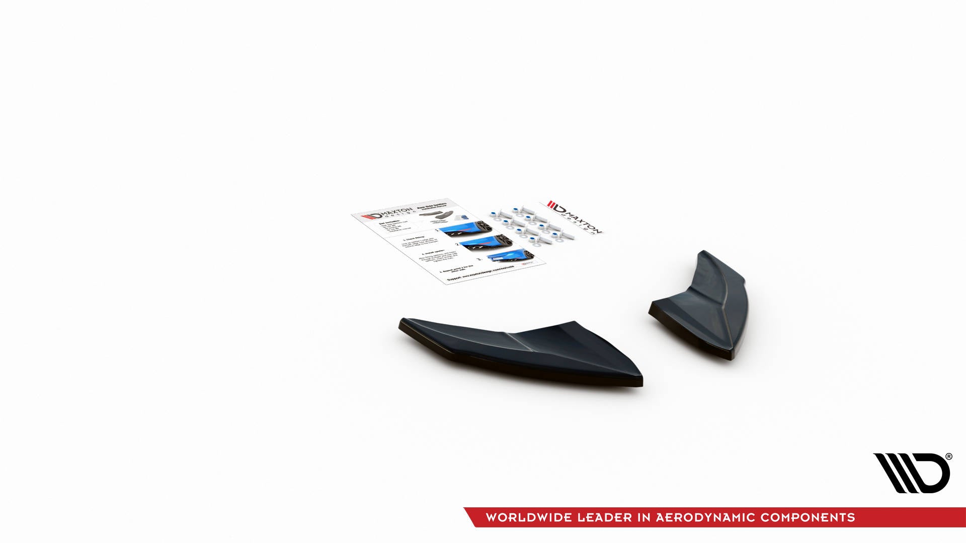 Maxton Design Heck Ansatz Flaps Diffusor V.4 passend für VW Golf R Mk7 schwarz Hochglanz